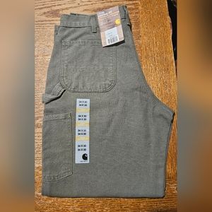 Carhartt Men's Pants (Loose Original Fit, Washed Duck Work Dungaree)